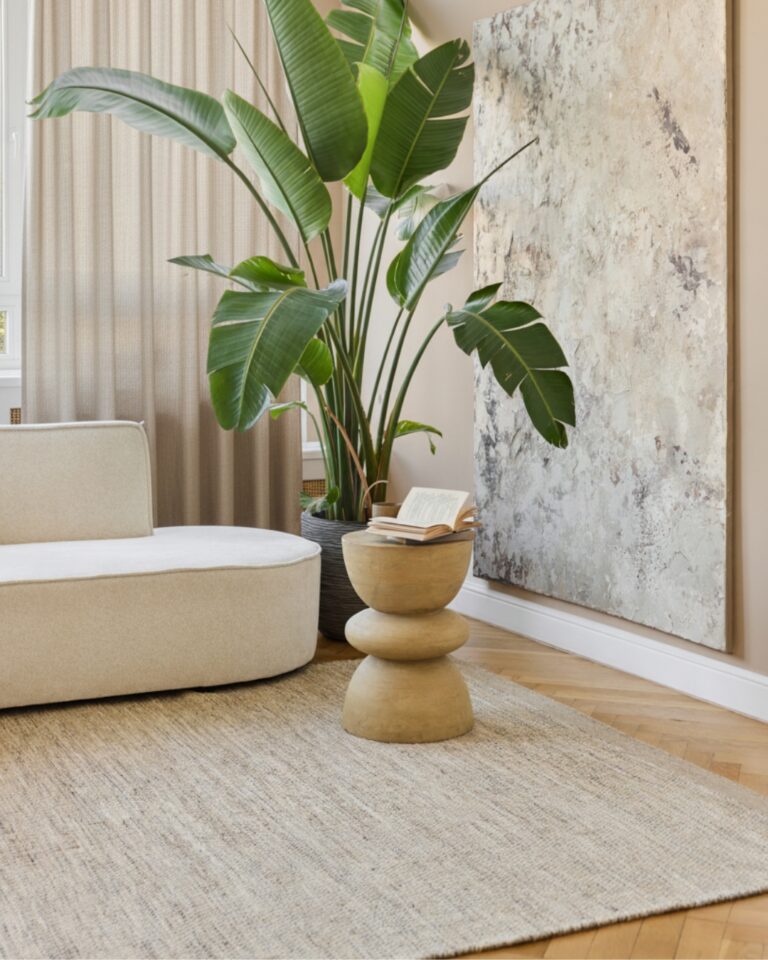 Dywan Wełniany Loni Jasny Brązowy