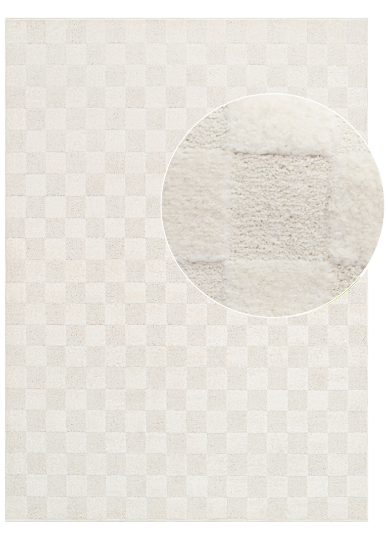 Dywan Terra Kremowy Krata