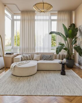 Dywan Wełniany Loni Beżowy