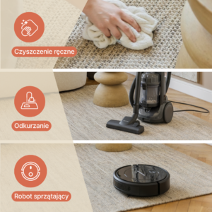 Dywan Wełniany Loni Biały