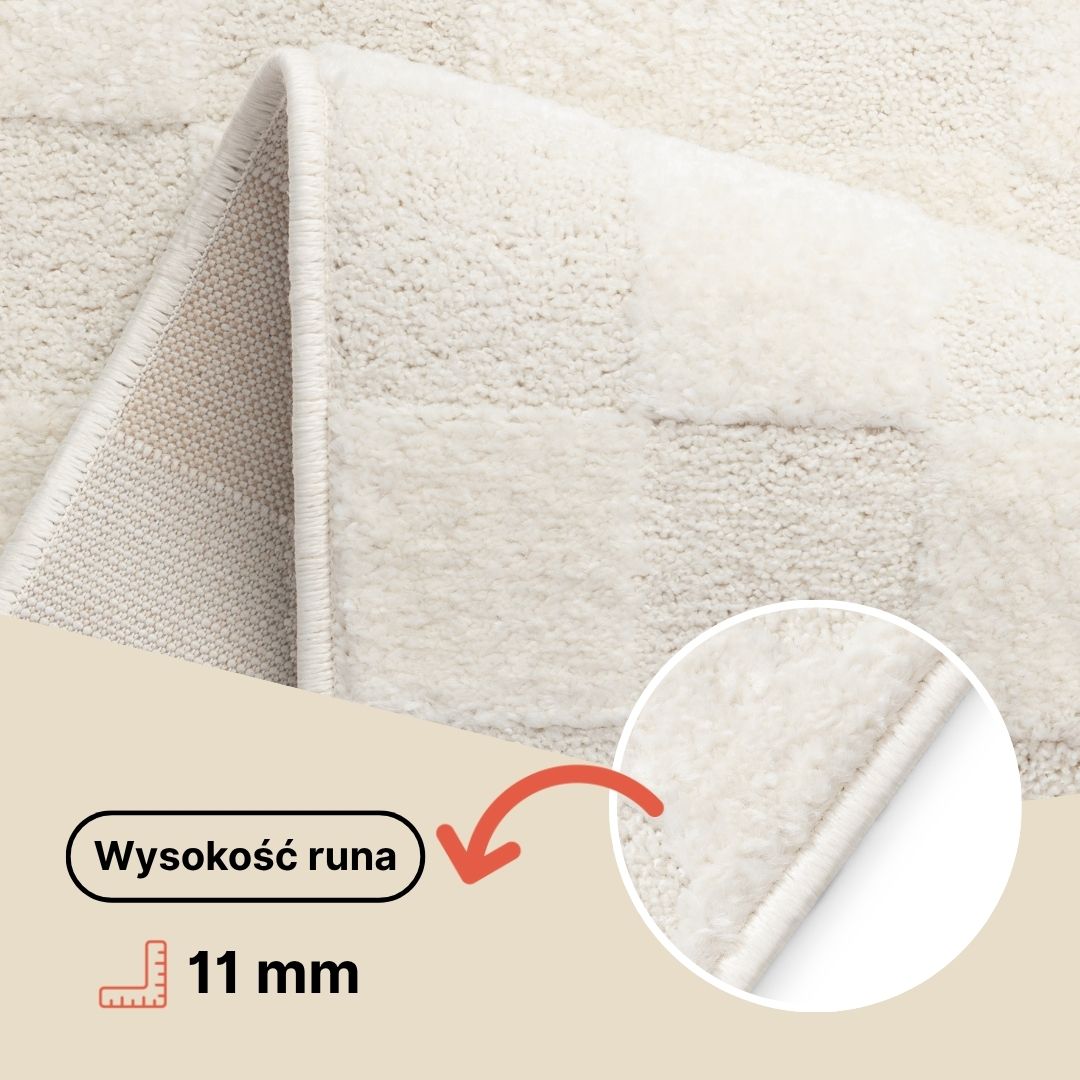 Dywan Terra Kremowy Liście Palmy