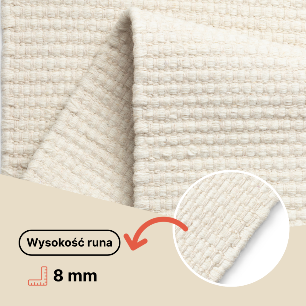 Dywan Wełniany Loni Jasny Brązowy