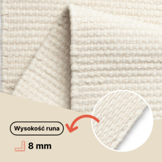 Dywan Wełniany Loni Ciemny Brązowy