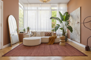 Dywan Wełniany Loni Ciemny Brązowy