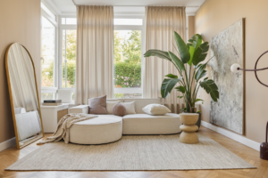 Dywan Wełniany Loni Jasny Brązowy