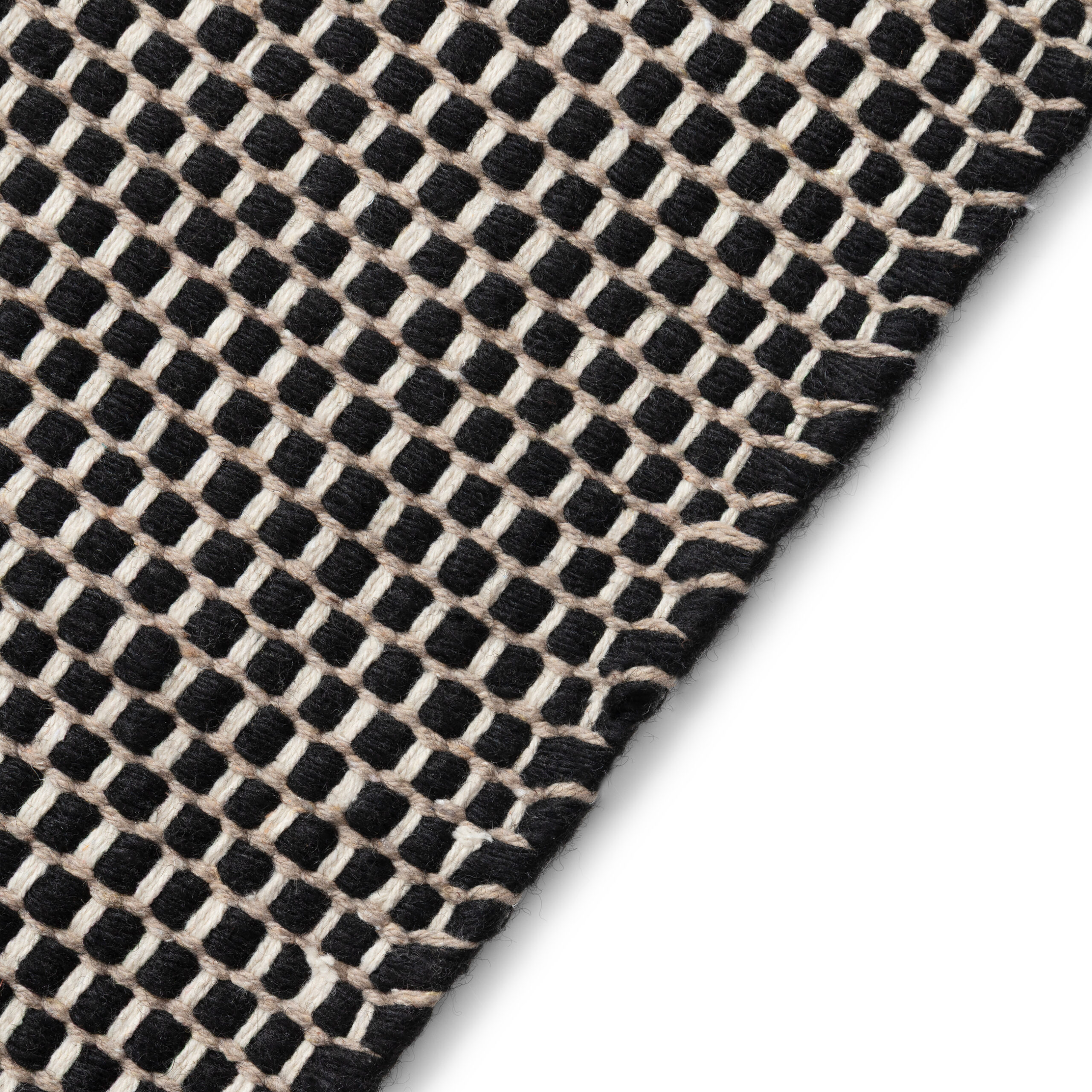 Dywan Wełniany Loni Czarny