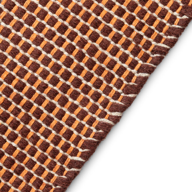 Dywan Wełniany Loni Ciemny Brązowy