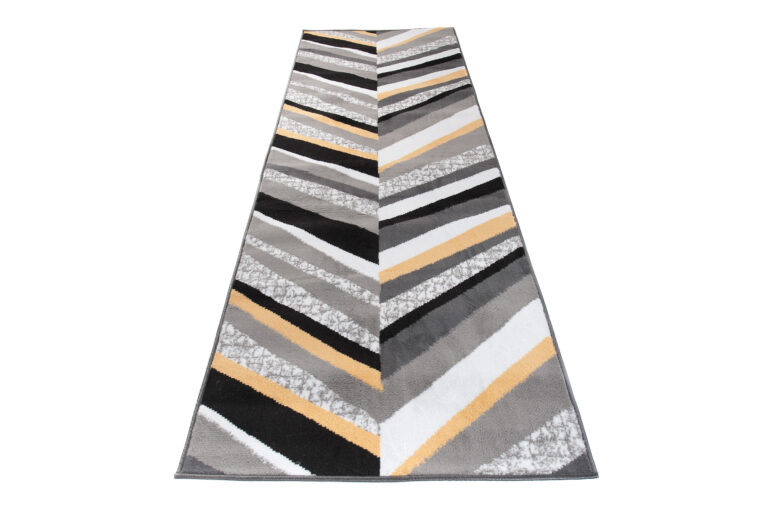 Chodnik Maya Szary Żółty Geometryczny Linie