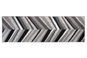 Chodnik Maya Szary Czarny Geometryczny Linie