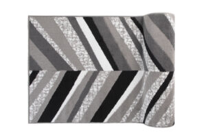 Chodnik Maya Szary Czarny Geometryczny Linie