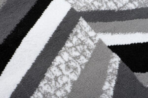 Chodnik Maya Szary Czarny Geometryczny Linie