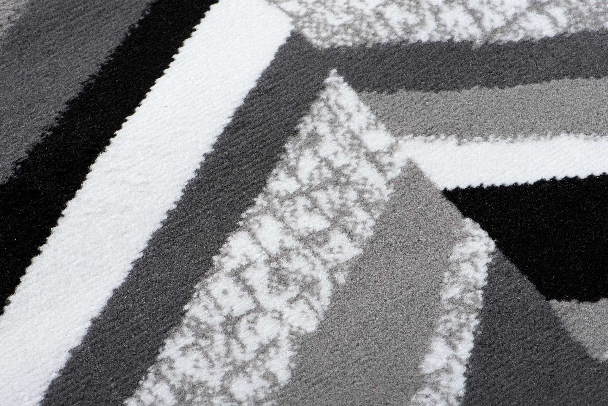Chodnik Maya Szary Czarny Geometryczny Linie