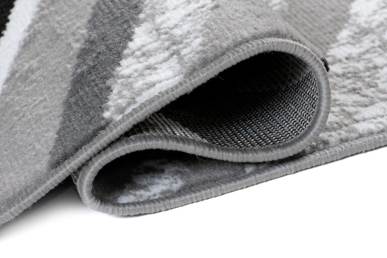 Chodnik Maya Szary Czarny Geometryczny Linie