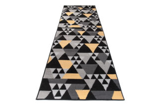 Chodnik Maya Szary Żółty Geometryczny Trójkąty