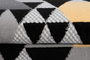 Chodnik Maya Szary Żółty Geometryczny Trójkąty