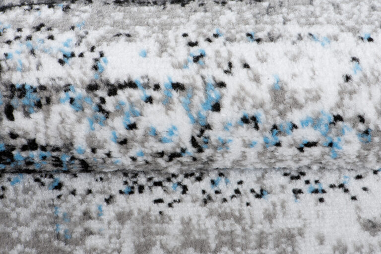 Chodnik Maya Szary Czarny Niebieski Abstrakcyjny