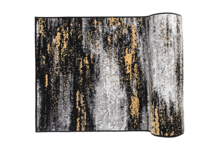 Chodnik Maya Szary Czarny Żółty Abstrakcyjny