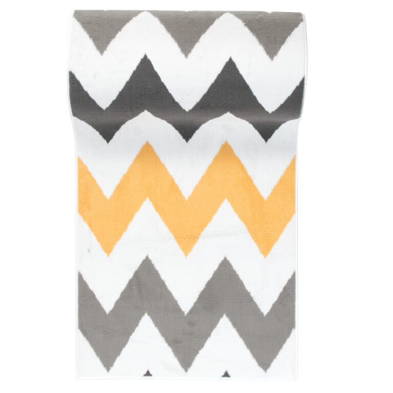 Chodnik Maya Szary Żółty Geometryczny ZygZak