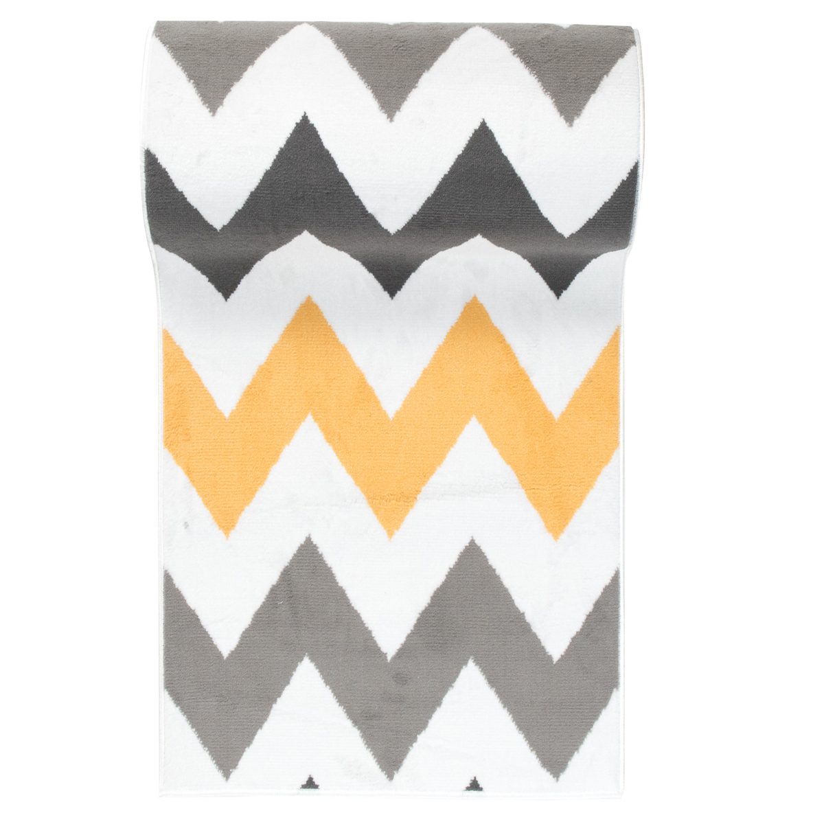 Chodnik Maya Szary Żółty Geometryczny ZygZak