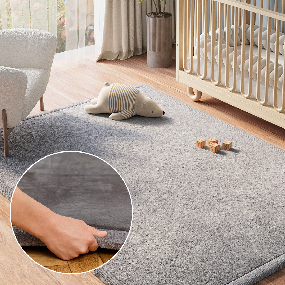 Dywan Dziecięcy Fluffin Ciemny Szary