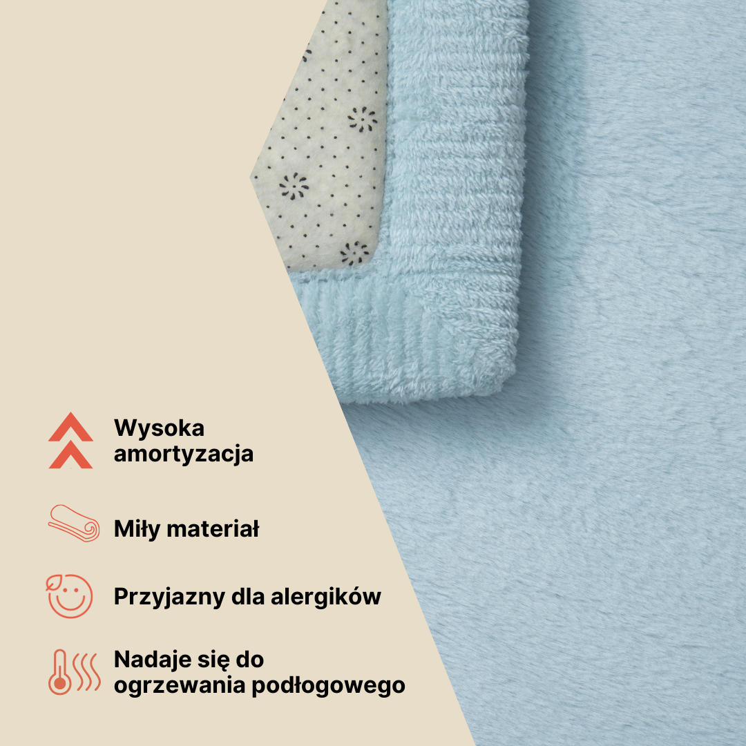 Dywan Dziecięcy Fluffin Okrągły Ciemny Szary