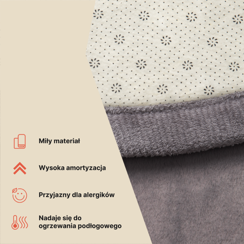 Dywan Dziecięcy Fluffin Okrągły Ciemny Szary