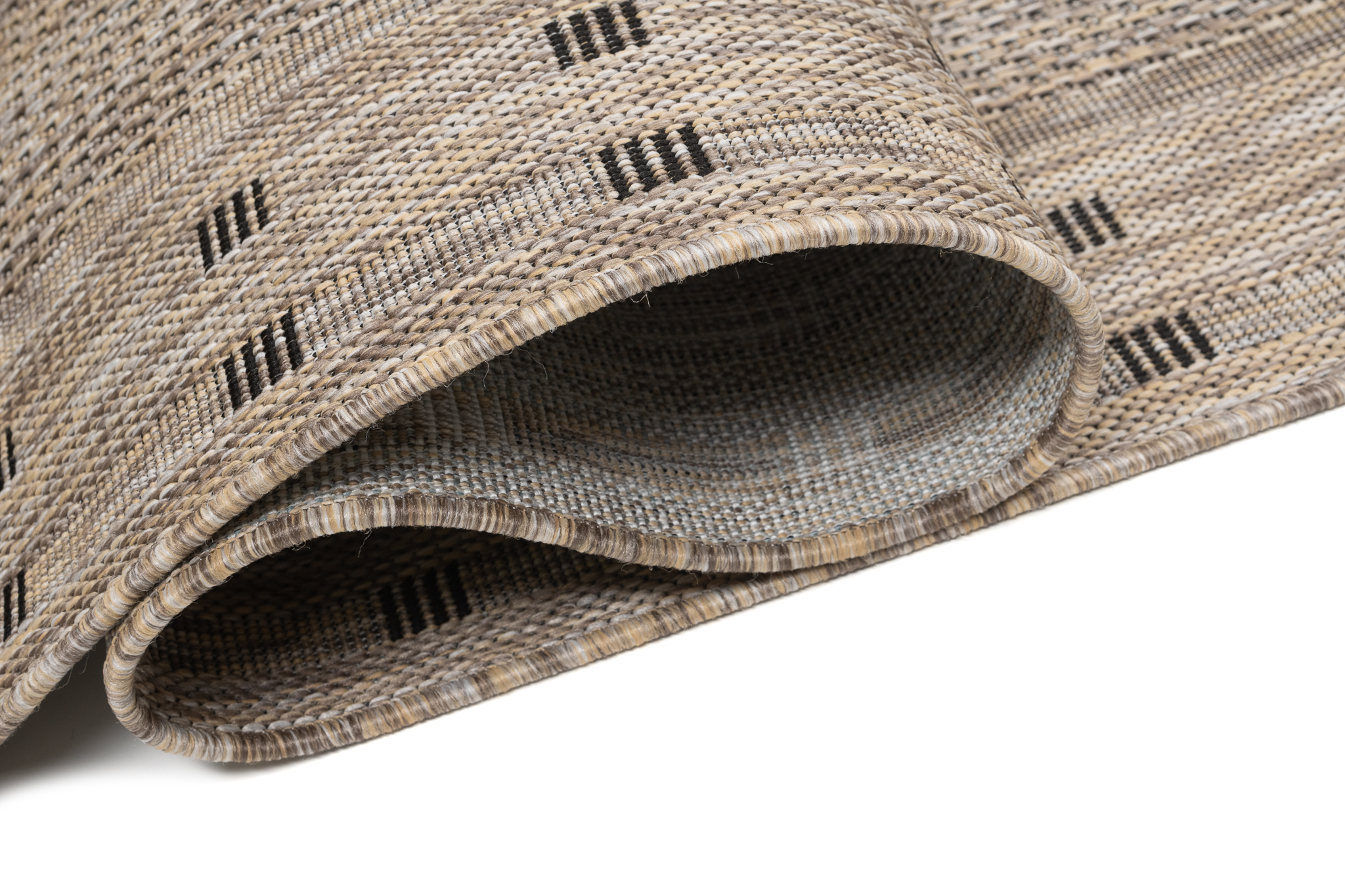 Chodnik Melissa Brązowy Ramka Indoor Outdoor