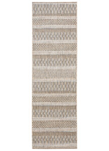 Chodnik Melissa Brązowy Pasy Indoor Outdoor