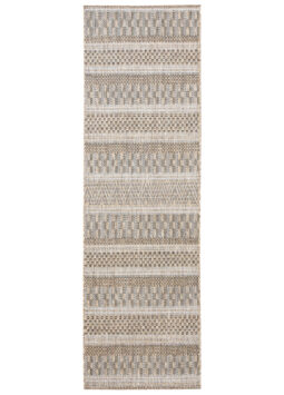 Chodnik Melissa Brązowy Pasy Indoor Outdoor