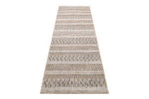 Chodnik Melissa Brązowy Pasy Indoor Outdoor