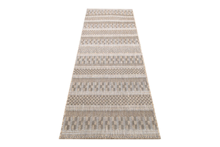 Chodnik Melissa Brązowy Pasy Indoor Outdoor