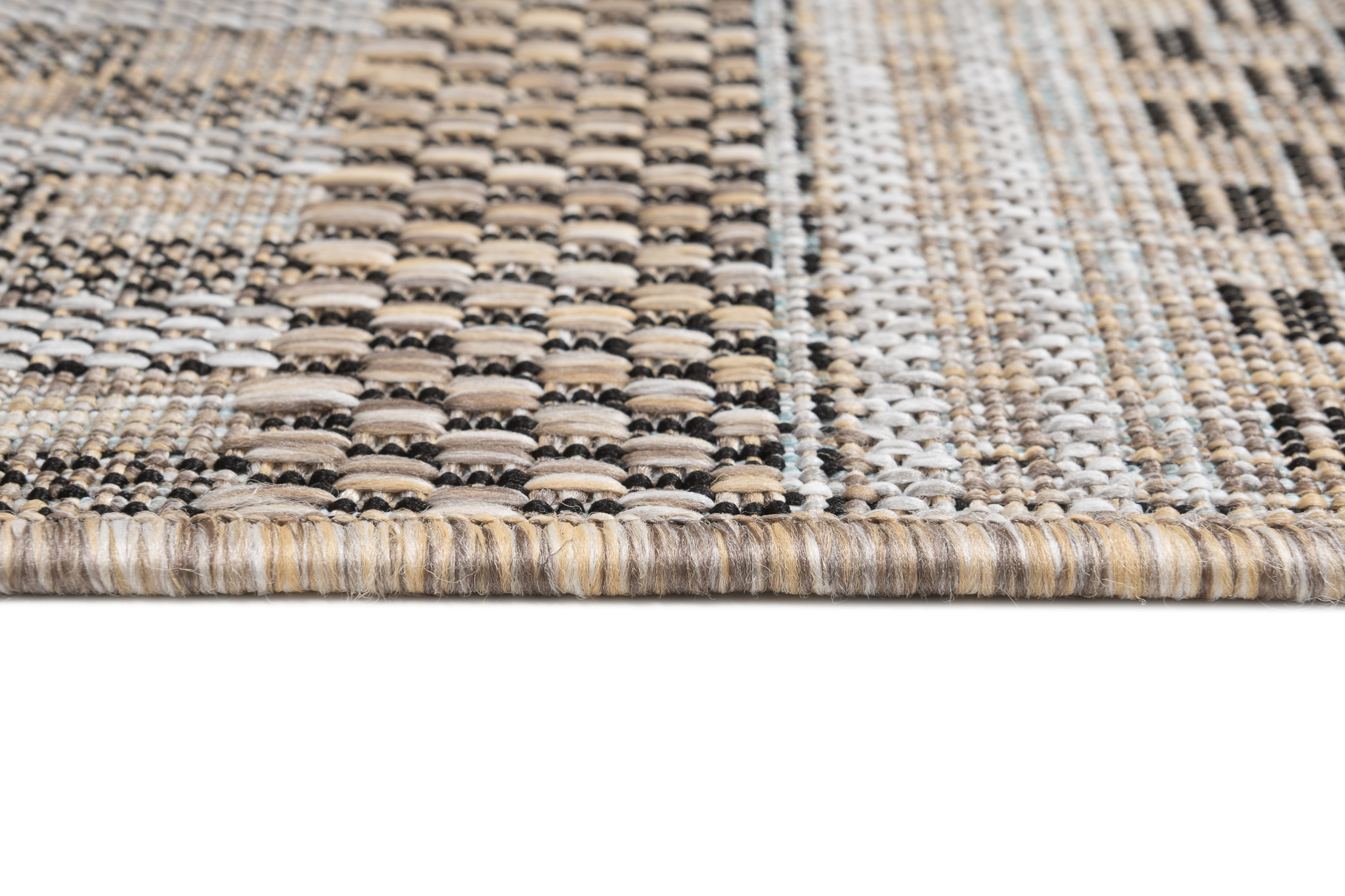 Chodnik Melissa Brązowy Pasy Indoor Outdoor