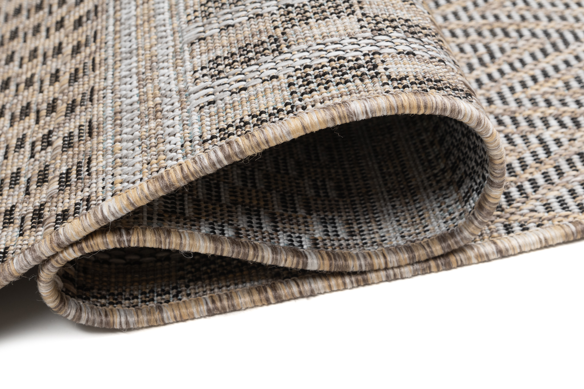 Chodnik Melissa Brązowy Pasy Indoor Outdoor