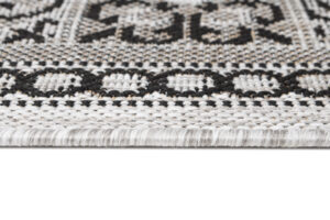 Chodnik Melissa Szary Czarny Mozaika Indoor Outdoor