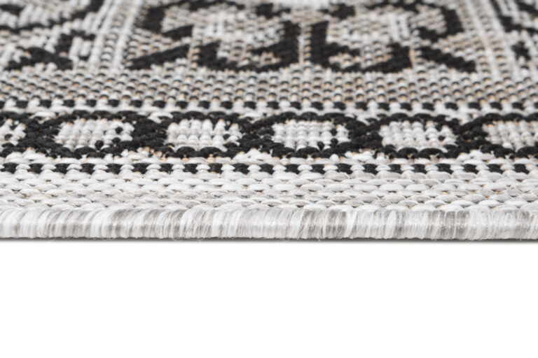 Chodnik Melissa Szary Czarny Mozaika Indoor Outdoor