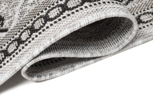 Chodnik Melissa Szary Czarny Mozaika Indoor Outdoor