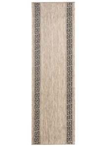 Chodnik Melissa Brązowy Czarny ZygZak Indoor Outdoor