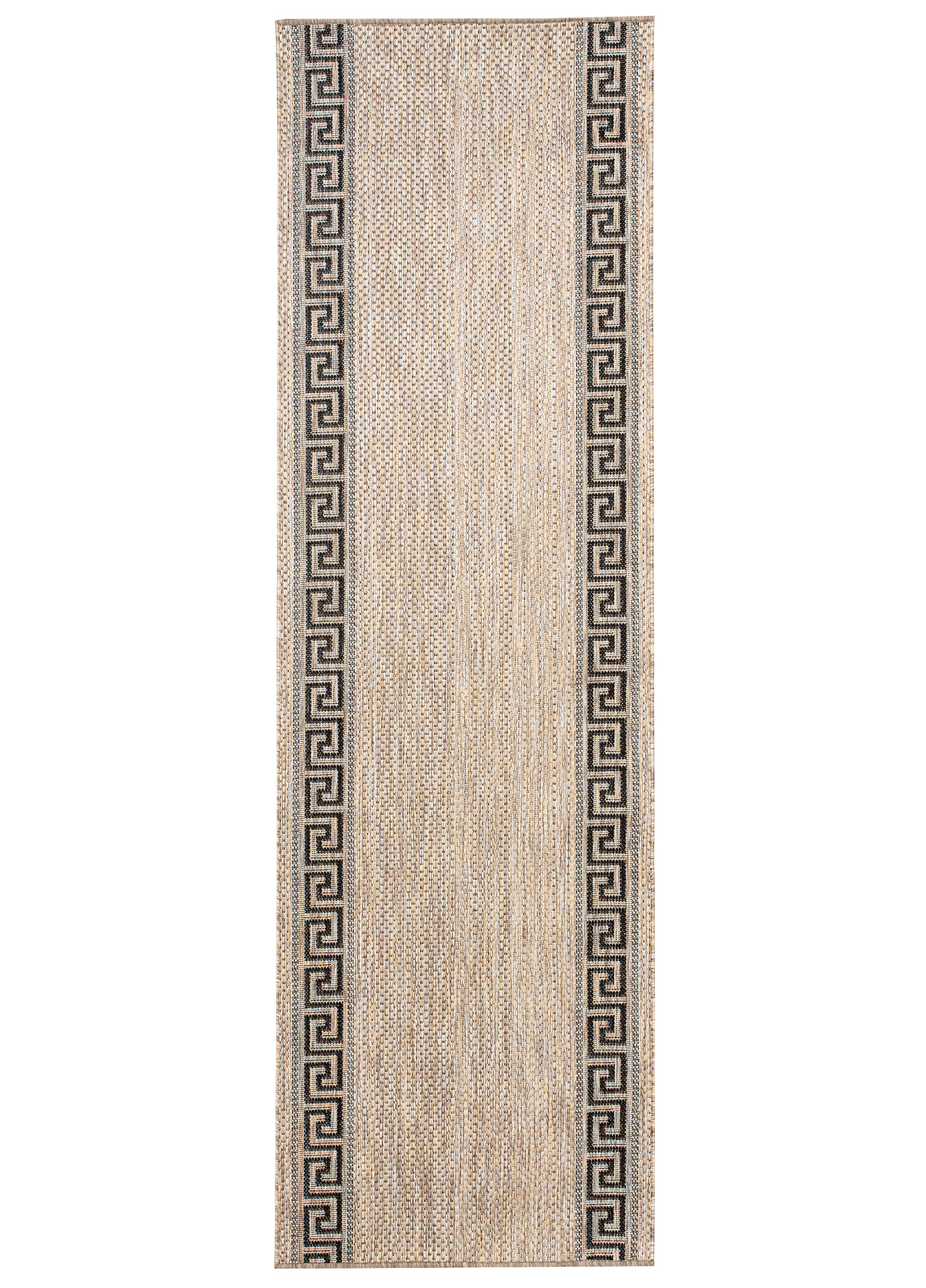 Chodnik Melissa Brązowy Czarny ZygZak Indoor Outdoor