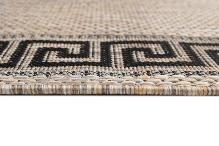 Chodnik Melissa Brązowy Czarny ZygZak Indoor Outdoor