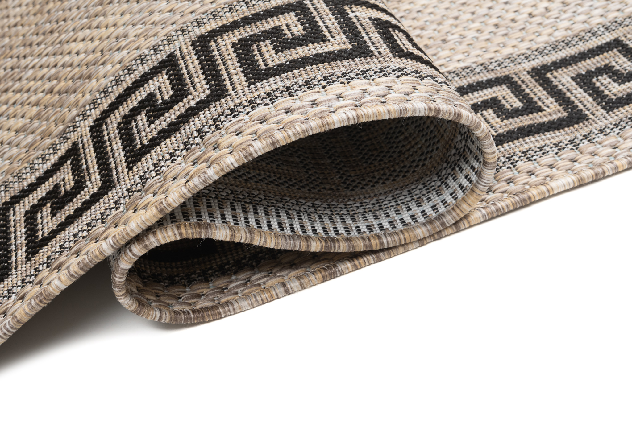 Chodnik Melissa Brązowy Czarny ZygZak Indoor Outdoor