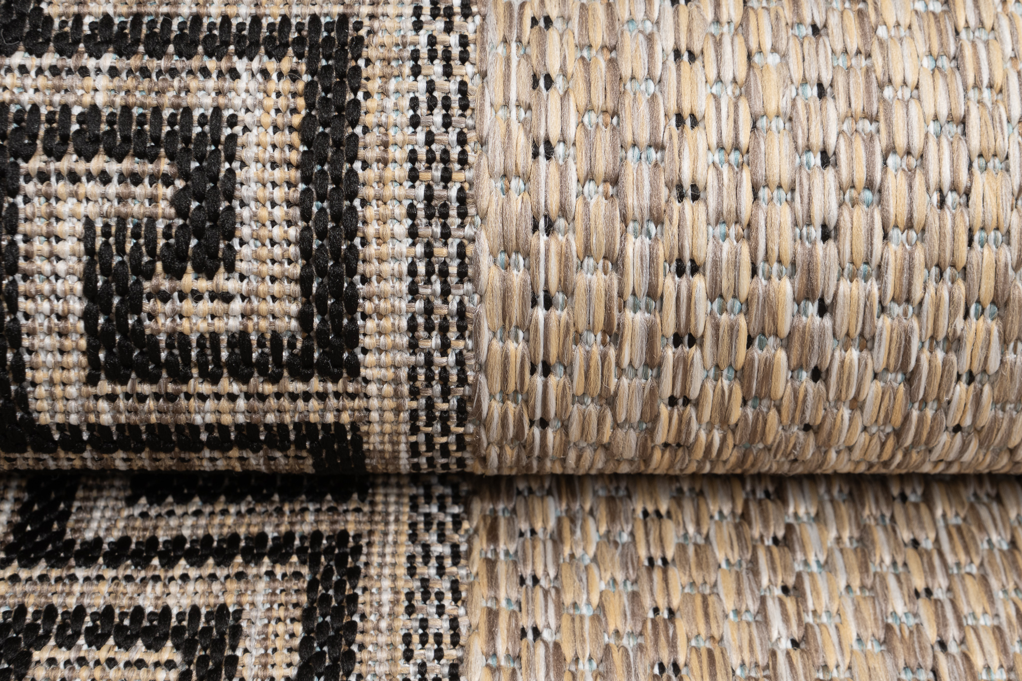 Chodnik Melissa Brązowy Czarny ZygZak Indoor Outdoor