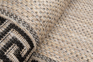 Chodnik Melissa Brązowy Czarny ZygZak Indoor Outdoor