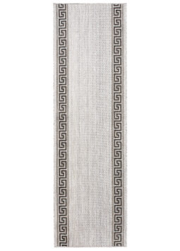 Chodnik Melissa Szary Czarny ZygZak Indoor Outdoor