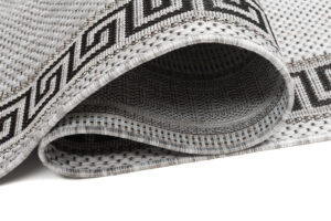 Chodnik Melissa Szary Czarny ZygZak Indoor Outdoor