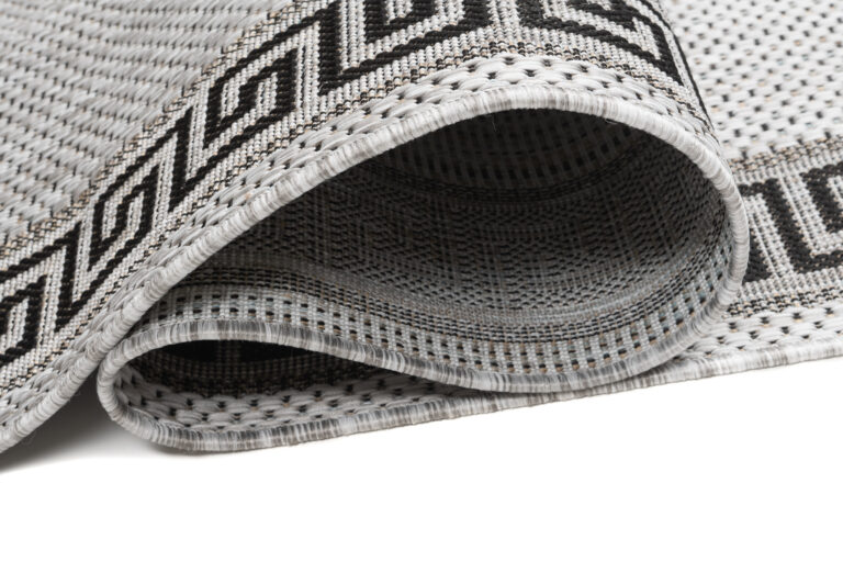 Chodnik Melissa Szary Czarny ZygZak Indoor Outdoor