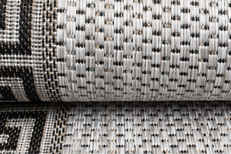 Chodnik Melissa Szary Czarny ZygZak Indoor Outdoor