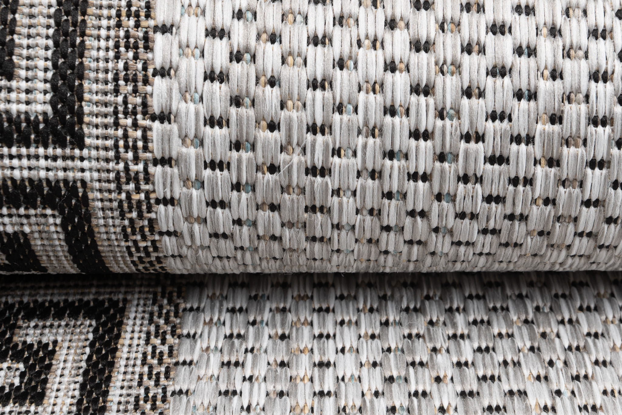 Chodnik Melissa Szary Czarny ZygZak Indoor Outdoor