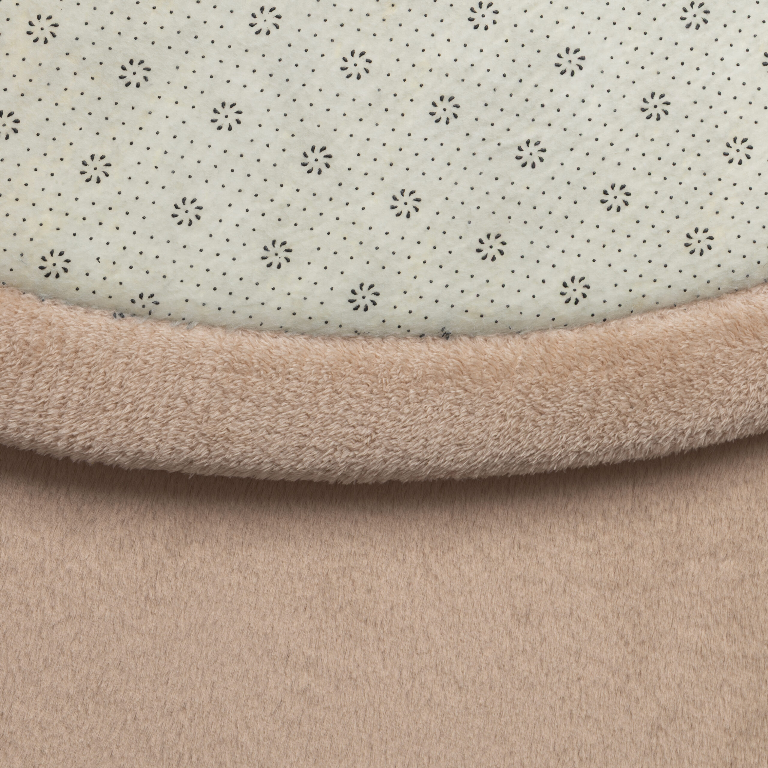 Dywan Dziecięcy Fluffin Okrągły Beżowy