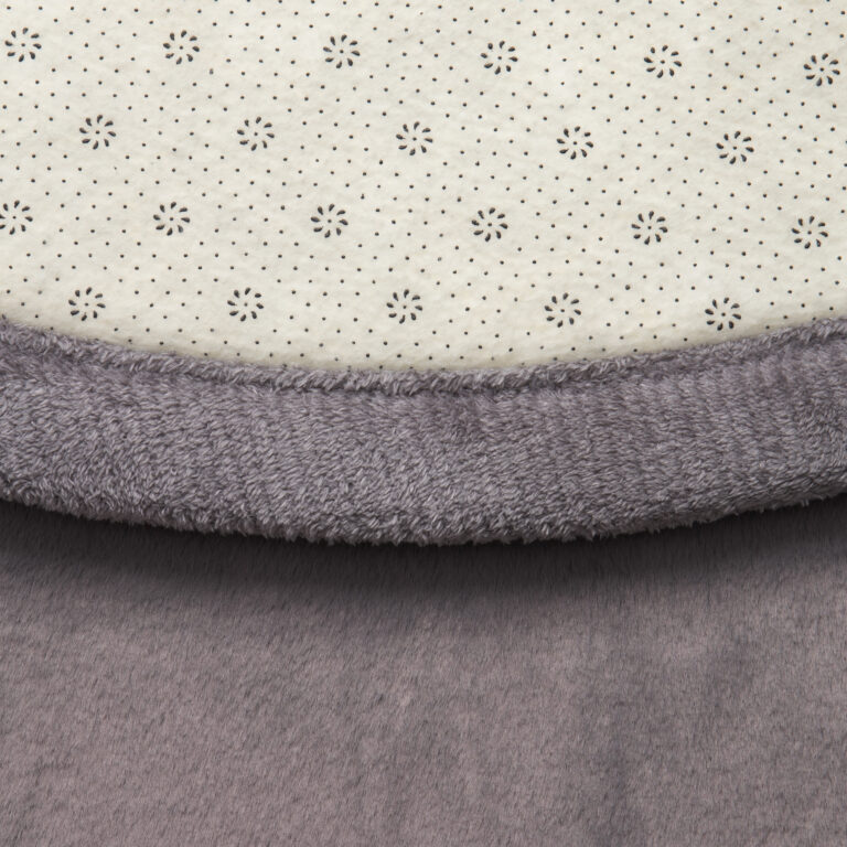 Dywan Dziecięcy Fluffin Okrągły Ciemny Szary