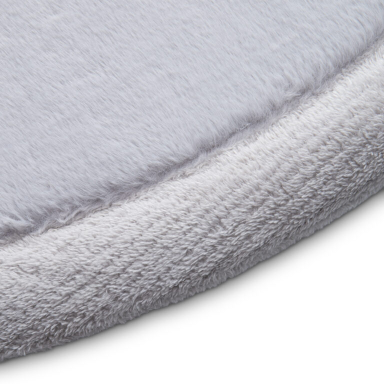 Dywan Dziecięcy Fluffin Okrągły Jasny Szary